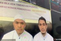 Putra Siregar dan Rico Valentino saat menjalani sidang secara virtual. Foto: Istimewa 