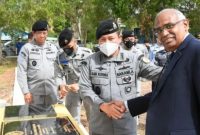 Badan Keamanan Laut (Bakamla) Republik Indonesia meresmikan Pusat Pelatihan Fasilitas Maritim “Visit, Board, Search and Seizure (VBSS)” yang berlokasi di Kantor Pangkalan Armada Batam. Foto: ANTARA