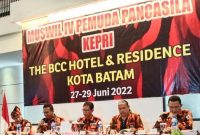 Muswil Pemuda Pancasila Kepri berakhir Deadlock. Foto: Facebook Beresman Sitinjak