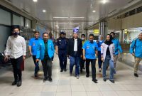 Kabid Kelautan dan Perikanan DPP KNPI Sambut Kedatangan Dirjen PSDKP di Kota Batam. Foto: INIKEPRI.COM