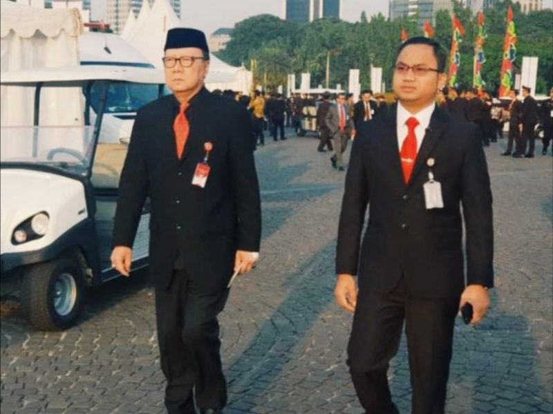 Almarhum Tjahjo Kumolo dan Ali Akbar. Foto: Istimewa 