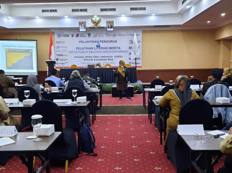 AMSI Kepri Gelar Pelatihan Literasi Media di Tanjungpinang. Foto: AMSI KEPRI