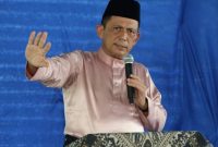 Gubernur Ansar saat memberikan pengarahan pada kegiatan Penguatan Kelembagaan MUI Anambas dan Pembinaan Mualaf di Tarempa, Anambas. Foto: DISKOMINFO KEPRI 