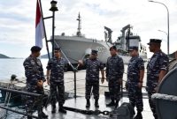 Pangkoarmada RI Periksa Kesiapan Unsur KRI di Laut Natuna Utara. Foto: ANTARA