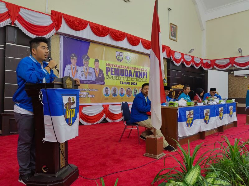 Ganar Septyadi terpilih menjadi ketua DPD KNPI Karimun. Foto: INIKEPRI.COM