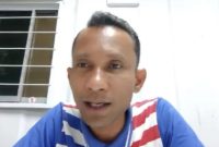 Ketua Badan Perwakilan KNPI Malaysia Tengku Adnan dalam diskusi daring yang diadakan Pengurus Pusat Kesatuan Aksi Mahasiswa Muslim Indonesia, Minggu (31/7) malam. Foto: ANTARA 