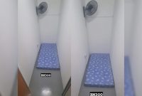 Kosan seperti liang kubur. Foto: Twitter