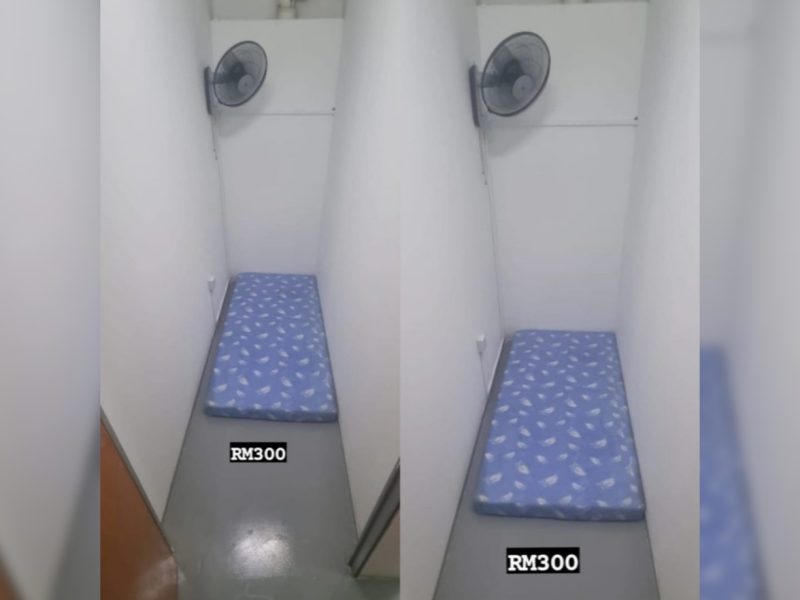 Kosan seperti liang kubur. Foto: Twitter