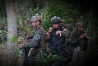 Pasukan Yonif 10 Marinir dan USMC di Batam. Foto: Korps Penerangan Marinir