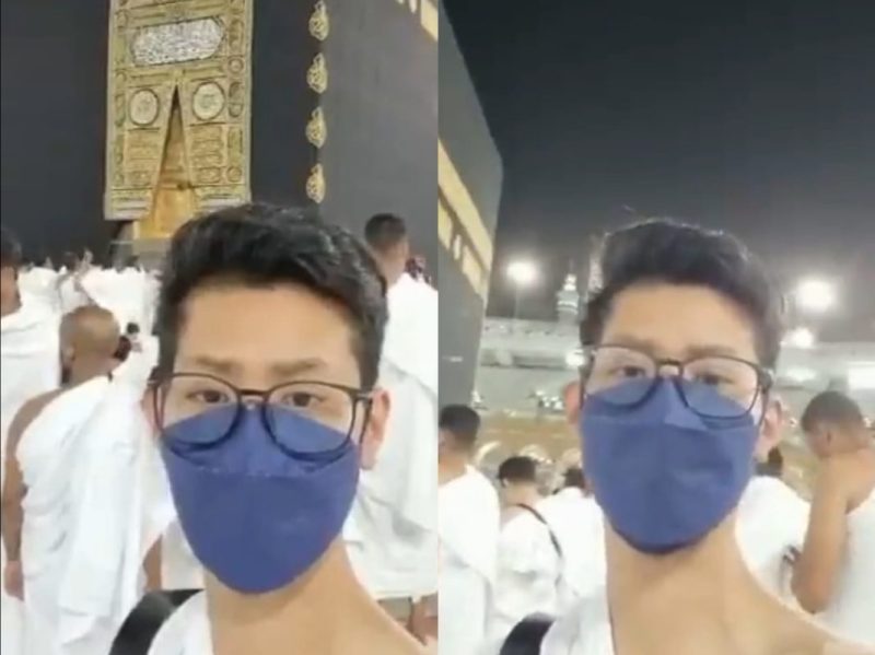 Wanita berpura-pura jadi pria saat umroh. Foto: Istimewa