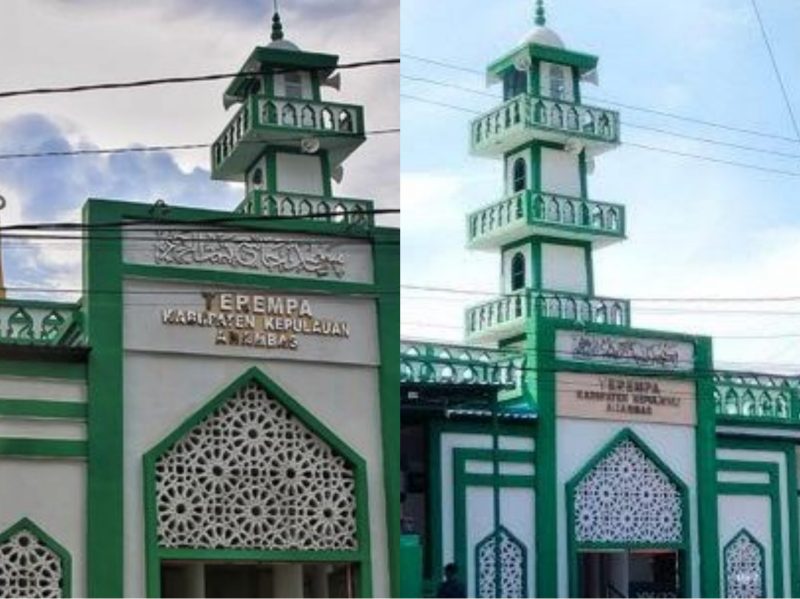 Masjid Jami' Baiturrahim di Anambas. Foto: Istimewa 