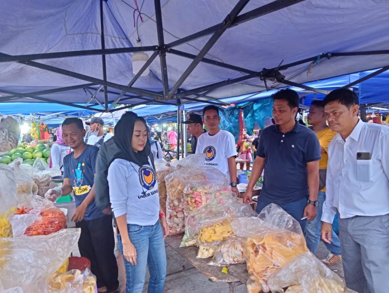 Fungsionaris DPW GARPU Kepri Adakan Sambang Pekan ke Pasar Kaget Merlion. Foto: INIKEPRI.COM 