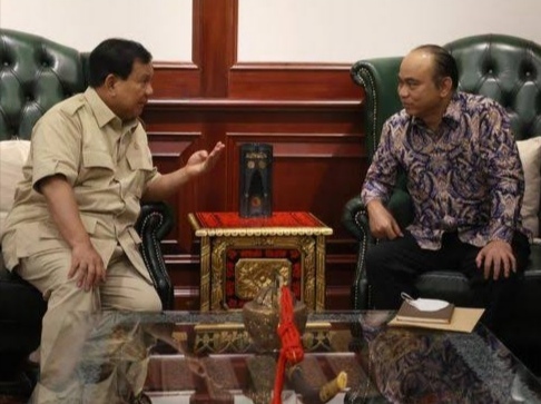 Prabowo bertemu Budi Arie Setiadi. Foto: dok. Tim Media Prabowo. 