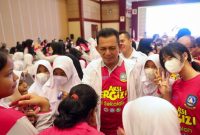 Gerakan Nasional Aksi Bergizi digelar di Aula Wan Seri Beni, Dompak, Tanjungpinang. Foto: Diskominfo Kepri 