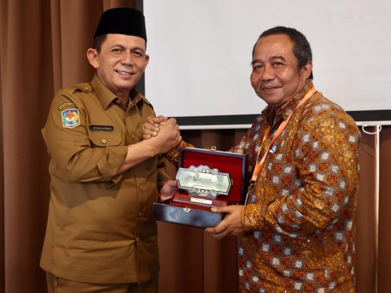 Gubernur Kepulauan Riau Ansar Ahmad bersama Direktur Utama PT. PLN Bright Batam Muhammad Irwansyah. Foto: Diskominfo Kepri 