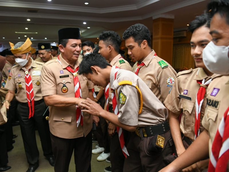 Gubernur Kepulauan Riau H. Ansar Ahmad Menghadiri Musyawarah Daerah (Musda) IV Gerakan Pramuka Kwartir Daerah (Kwarda) Kepulauan Riau Tahun 2022 di Hotel Pelangi Tanjungpinang. Foto: Diskominfo Kepri