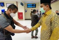 Pemerintah melalui satuan kerja nya Dinas Sosial Aceh berhasil memulangkan 14 orang Pekerja Migran Indonesia (PMI) asal Aceh yang sebelumnya sempat bermasalah hukum di Malaysia. Foto: Istimewa 