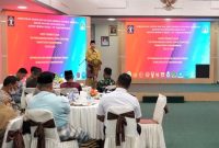 Sekretaris Daerah (sekda) Kota Tanjungpinang, Zulhidayat membuka rapat pembentukan tim pengawasan orang asing (Tim Pora) tingkat kota Tanjungpinang 2022. Foto: Istimewa