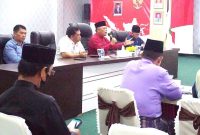 Wakil Wali Kota Tanjungpinang Endang Abdullah dalam rapat tim terpadu P4GN kota Tanjungpinang, di aula Sultan Sultan Sulaiman Badrul Alamsyah, kantor wali kota Tanjungpinang, Kepri, Selasa (11/10/2022). Foto: Istimewa