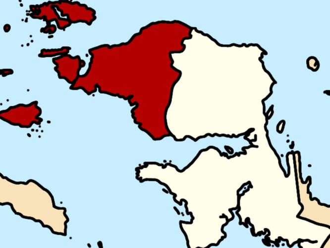 Peta wilayah Papua Barat. Foto: Rizky Jogja via CC Wikipedia