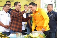 Wakil Wali Kota Batam, Amsakar Achmad hadir langsung dalam peresemian Sekretariat Askot PSSI Batam dan PDK Kosgoro 1957 Kota Batam di Komplek Ruko Puri Legenda Blok D3 No 3, Batam Center. Foto: MC Batam