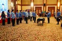Pengukuhan Dewan Pengurus (DP) Korps Pegawai Republik Indonesia (KORPRI) Provinsi Kepulauan Riau di Aula Wan Seri Beni, Kantor Gubernur, Dompak. Foto: Diskominfo Kepri 
