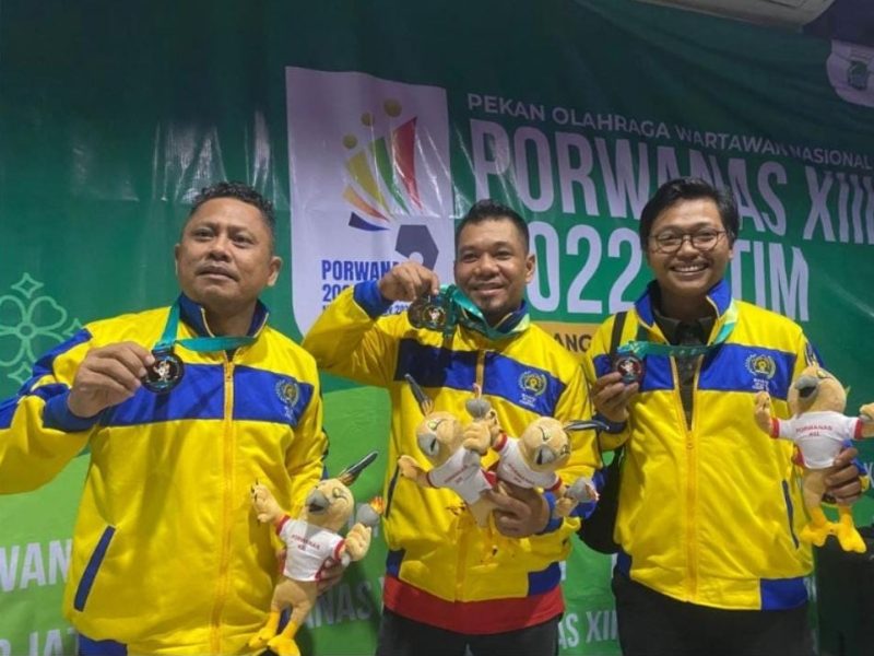 Para Pemenang Pekan Olahraga Wartawan Nasional (Porwanas) ke 13 tahun 2022. Foto: Diskominfo Kepri 