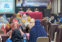 Wali Kota Tanjungpinang, Rahma membuka pelatihan prosedur ekspor bagi sentra IKM yang digelar Dinas Perdagangan dan Perindustrian (Disdagin) Kota Tanjungpinang, di hotel comforta Tanjungpinang, Kepri, Selasa 1 November 2022. Foto: Kominfo Tanjungpinang 