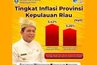 Grafik Inflasi Provinsi Kepulauan Riau Tahun 2022. Foto: Diskominfo Kepri 