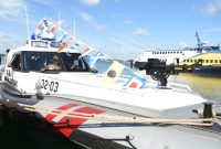 Bakamla RI yang bertugas menjaga keamanan dan keselamatan laut, kini memiliki satu unit Kapal High Speed Craft (HSC) baru karya putra bangsa. Foto: Humas Bakamla 