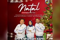 Flyer ucapan selamat Natal dari KNPI. Foto: KNPI Kepri
