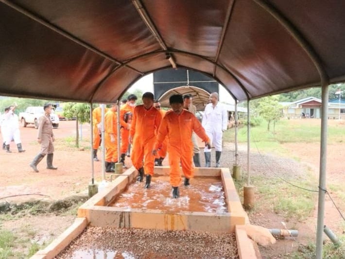 Kepala Barantan Bambang melakaukan kunjungan kerja ke Pulau Bulan, Batam, Kepulauan Riau (Kepri), Jumat (23/12/2022). Foto: ANTARA/HO-Karantina Pertanian Tanjungpinang