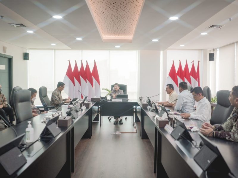 Pertemuan bersama Menteri Perencanaan Pembangunan Nasional (PPN) Republik Indonesia/Badan Perencanaan Pembangunan Nasional (Bappenas) Suharso Manoarfa. Foto: Diskominfo Kepri 