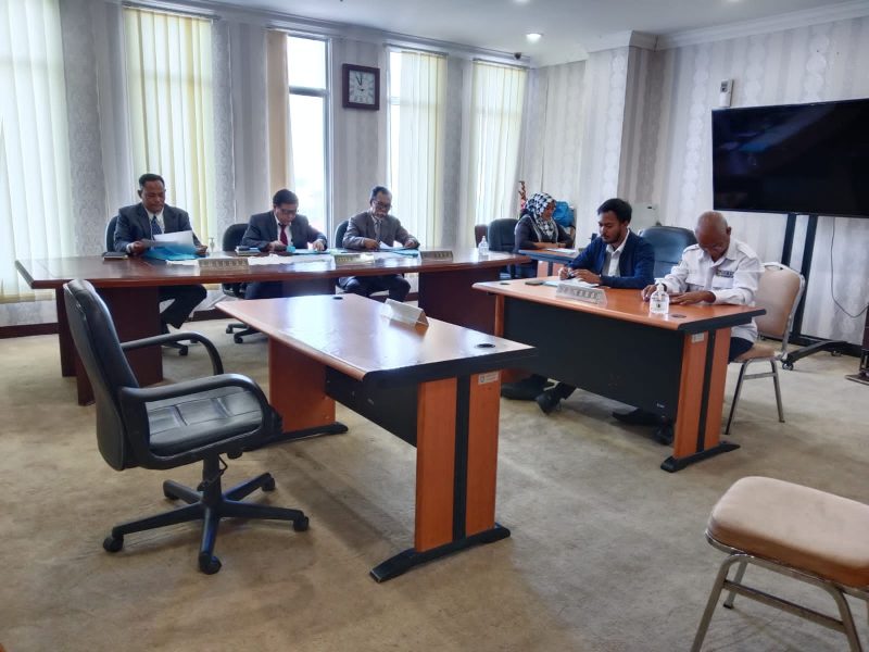 Sidang Ajudikasi nonlitigasi Ahmad Mipon melawan Badan Pengusahaan Kawasan Perdagangan Bebas dan Pelabuhan Bebas. Foto: Diskominfo Kepri 