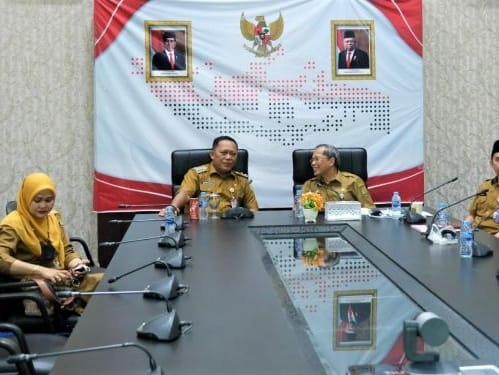 Wakil Wali Kota Tanjungpinang Endang Abdullah mengikuti rapat koordinasi nasional dengan Mendagri Tito Karnavian. Foto: Kominfo Tanjungpinang 