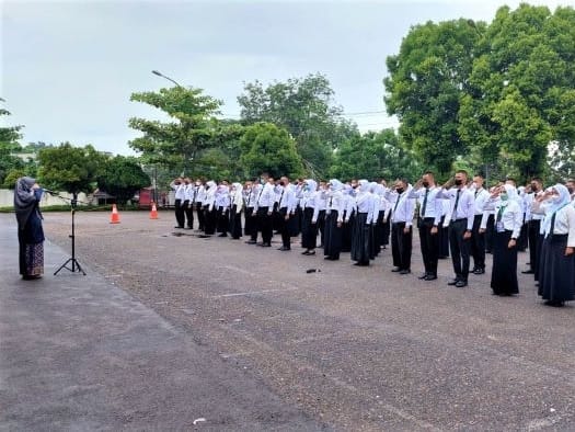 Sebanyak 110 orang calon pegawai negeri sipil (CPNS) formasi 2021 di lingkungan Pemerintah Kota (Pemko) Tanjungpinang menjalani tes kesehatan jasmani dan rohani di Rumah Sakit Umum Daerah (RSUD) Kota Tanjungpinang. Foto: Istimewa 