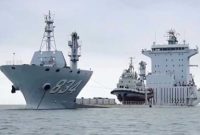 China meluncurkan kapal Yinmahu yang berfungsi sebagai kapal induk pengangkut kapal perang. Foto: SCMP/Bulgarian Military