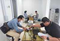 Bersempenaan Hari Bhakti Imigrasi Ke-73, Kantor Imigrasi Kelas I Khusus TPI Batam menyelenggarakan paspor simpatik. Foto: Imigrasi Batam