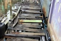 Kondisi pelantar di Pulau Terong, Belakangpadang, Kota Batam. Foto: INIKEPRI.COM 