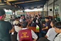 Polsek Kawasan Pelabuhan Polresta Barelang menggelar Curhat Kamtibmas di Rumah Makan Rempah-rempah, Lantai 2 Pelabuhan Internasional Batam Center, Kota Batam, Jumat 3 Februari 2023 pagi. 