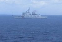 Kapal China di Laut Natuna. Foto: AP