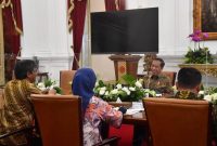 Presiden Joko Widodo saat menerima Dewan Pers. Foto: BPMI Setpres