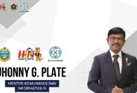 Menteri Komunikasi dan Informatika (Menkominfo), Johnny G Plate, mengingatkan pers, jurnalis dan media untuk bersiap menghadapi tiga tantangan di era disrupsi digital, yakni kecepatan mentransmisikan konten digital sesuai ekspektasi audien, penyebaran disinformasi, misinformasi dan malinformasi yang makin marak di era digital, dan pergeseran sumber pemberitaan yang diakses oleh masyarakat. Foto: YouTube 