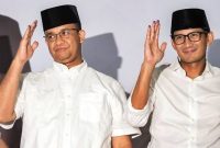 Anies Baswedan (kiri) dan Sandiaga Uno saat Pilgub DKI Jakarta. Foto:ANTARA/M Agung Rajasa