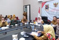 Rapat Koordinasi Nasional Pengendalian Inflasi Tahun 2023 yang dilaksanakan secara daring, dan dikuti oleh seluruh stake holder pengendalian inflasi tingkat nasional, Senin (13/2). Foto: Kominfo Tanjungpinang