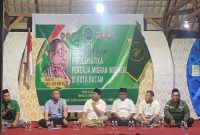 Ketua DPRD Kota Batam Nuryanto SH MH disela-sela Sarasehan Kemanusiaan bertema 'Problematika Pekerja Migran Indonesia di Kota Batam' yang digelar di Pondok Pesantren Sirrul Ilahiyah, kavling Panaran, Tembesi, Batam pada Minggu (26/2/2023) malam. Foto: INIKEPRI.COM 