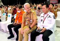 Gubernur Kepulauan Riau Ansar Ahmad menghadiri Rakornas PB 2023 di Arena Jakarta International Expo Kemayoran Hall B1 dan B2. Foto:Diskominfo Kepri 