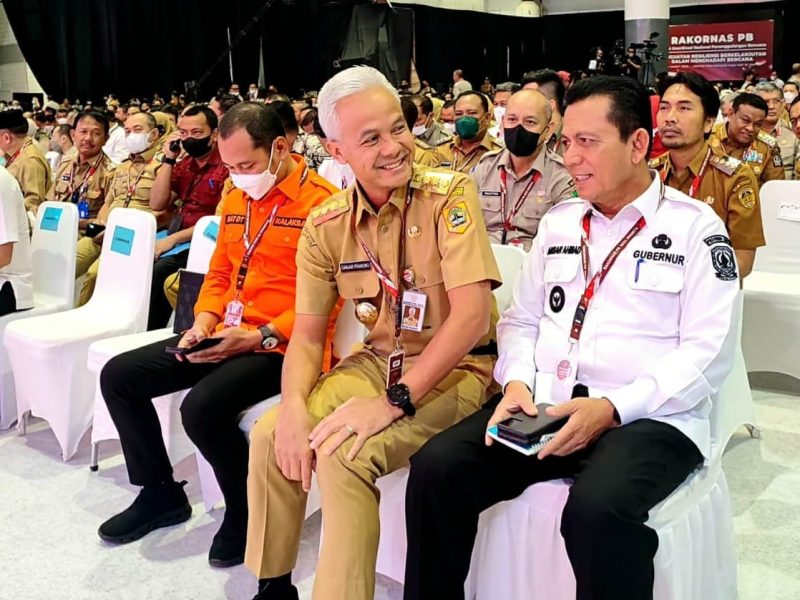 Gubernur Kepulauan Riau Ansar Ahmad menghadiri Rakornas PB 2023 di Arena Jakarta International Expo Kemayoran Hall B1 dan B2. Foto:Diskominfo Kepri 