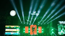 Tahun ini bank bjb kembali menyelenggarakan Konser Now Playing Festival yang menghadirkan puluhan musisi papan atas dari dalam maupun luar negeri. Festival tersebut berlangsung pada dua pekan yang berbeda di Lapangan Pussenif, Kota Bandung. Foto: bank bjb untuk INIKEPRI.COM 