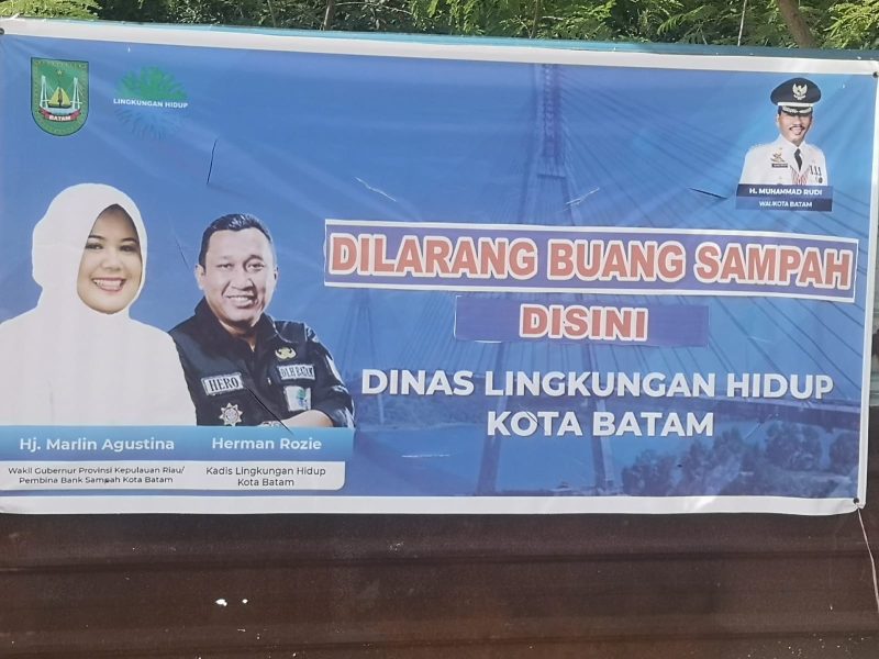 Spanduk DLH Kota Batam. Foto: INIKEPRI.COM 